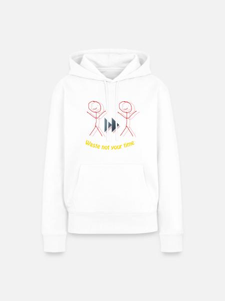 Deine Zeit - Frauen Premium Bio Hoodie - Weiß
