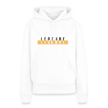légende - Sweat à capuche Premium bio Femme - blanc - Devant - Julia (174cm)