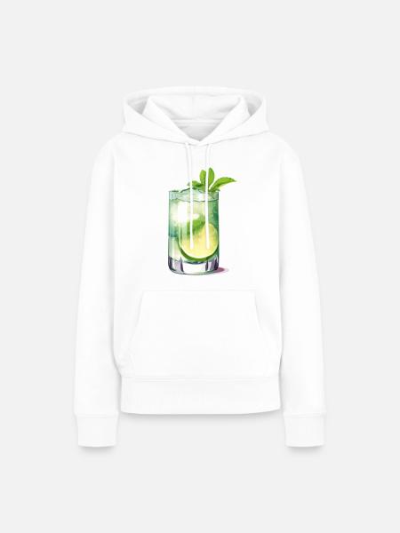 Mojito Cocktail Longdrink - Frauen Premium Bio Hoodie - Weiß
