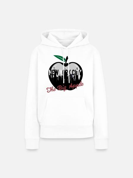 New York City - Frauen Premium Bio Hoodie - Weiß