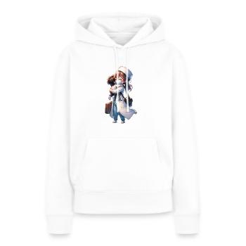 A Doctor Mom Getting Back Home From Work - Women’s Premium Organic Hoodie - white - Front - Julia (174cm)