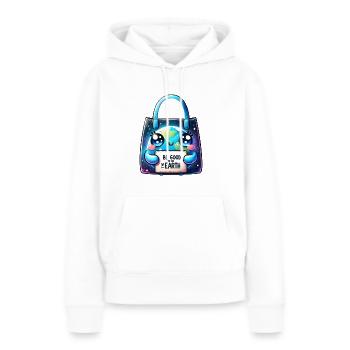 Be Good To The Earth Reusable Tote Bag Earth Day - Women’s Premium Organic Hoodie - white - Front - Julia (174cm)