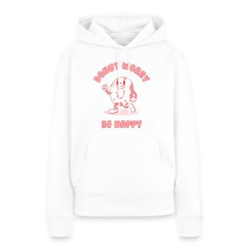 Donut - Sweat à capuche Premium bio Femme - blanc - Devant - Julia (174cm)