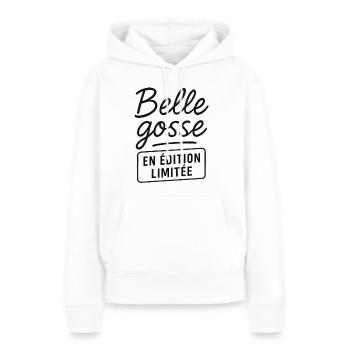 Petite Kid Limitierte Auflage - Frauen Premium Bio Hoodie - Weiß - Vorne - Julia (174cm)
