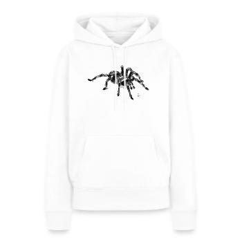Tarentule - Sweat à capuche Premium bio Femme - blanc - Devant - Julia (174cm)