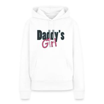 daddy's girl - Frauen Premium Bio Hoodie - Weiß - Vorne - Julia (174cm)