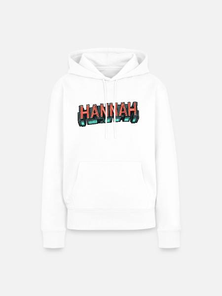 :: Hannah :: - Frauen Premium Bio Hoodie - Weiß