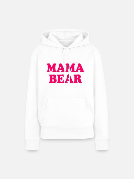 Mama bear - Frauen Premium Bio Hoodie - Weiß