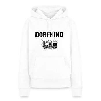 Dorfkind Bauernhof Landleben Dorf - Frauen Premium Bio Hoodie - Weiß - Vorne - Julia (174cm)