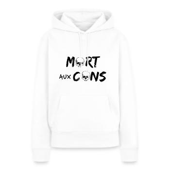 Death to the fools - Women’s Premium Organic Hoodie - white - Front - Julia (174cm)