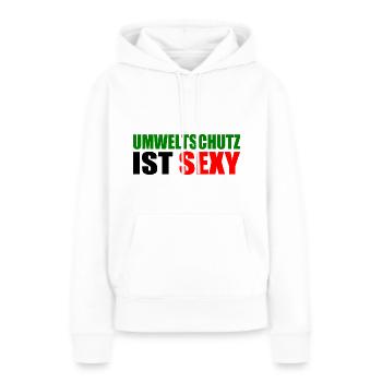 Umweltschutz - Frauen Premium Bio Hoodie - Weiß - Vorne - Julia (174cm)