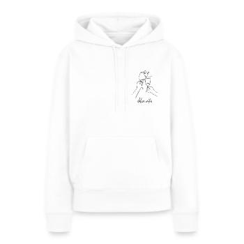 dolce vita - Frauen Premium Bio Hoodie - Weiß - Vorne - Julia (174cm)