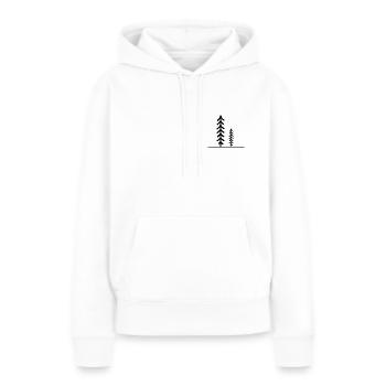 Outdoor Amoureux de la nature - Sweat à capuche Premium bio Femme - blanc - Devant - Julia (174cm)
