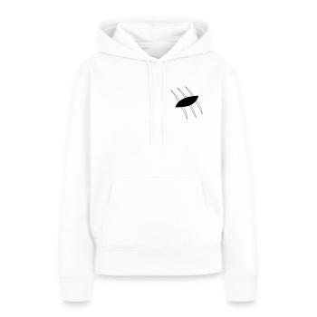 OP II: Jarrets - Sweat à capuche Premium bio Femme - blanc - Devant - Julia (174cm)