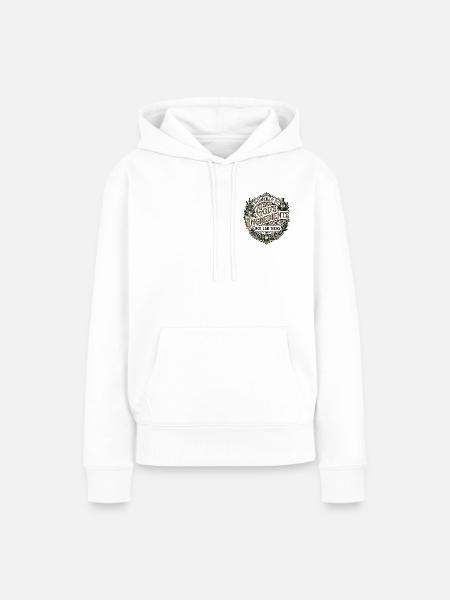 Gods Food - Frauen Premium Bio Hoodie - Weiß
