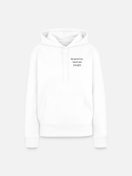 bepositive - Frauen Premium Bio Hoodie - Weiß