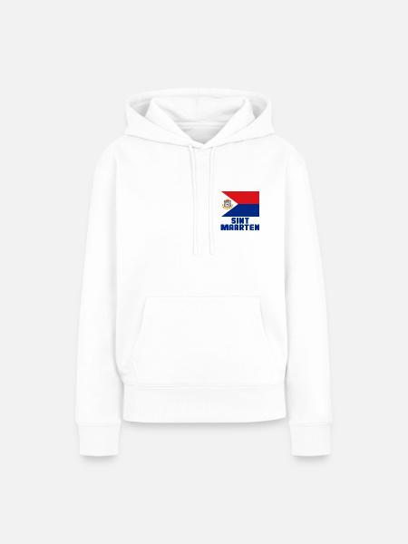 Sint Maarten - Frauen Premium Bio Hoodie - Weiß