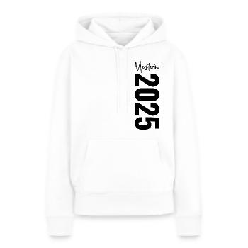 Meisterin 2025 - Frauen Premium Bio Hoodie - Weiß - Vorne - Julia (174cm)