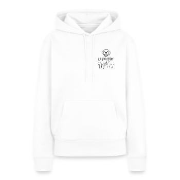 Dog Mom LAB | Labrador Mutter - Frauen Premium Bio Hoodie - Weiß - Vorne - Julia (174cm)