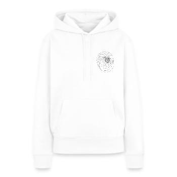 spiral - Frauen Premium Bio Hoodie - Weiß - Vorne - Julia (174cm)
