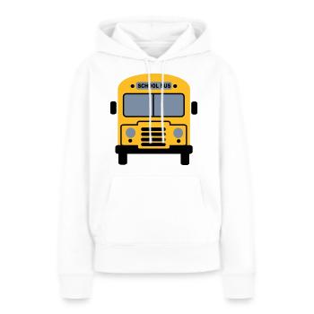 Schulbus - Frauen Premium Bio Hoodie - Weiß - Vorne - Julia (174cm)