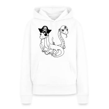 freunde crew team party seeraeuber schlange pirat - Frauen Premium Bio Hoodie - Weiß - Vorne - Julia (174cm)