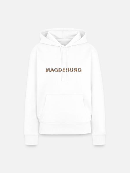 Magedburg Hund - Frauen Premium Bio Hoodie - Weiß