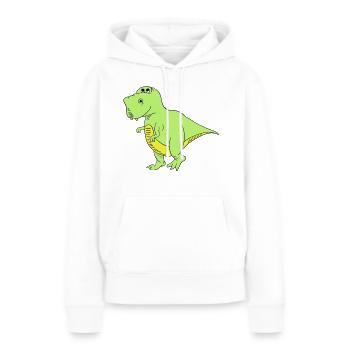 Trex - Sweat à capuche Premium bio Femme - blanc - Devant - Julia (174cm)