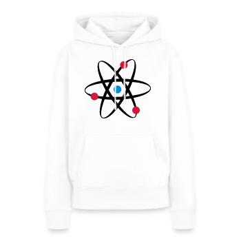 big bang atome physik - Frauen Premium Bio Hoodie - Weiß - Vorne - Julia (174cm)