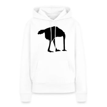 Strauß - Frauen Premium Bio Hoodie - Weiß - Vorne - Julia (174cm)