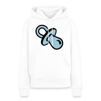 Pacifier - Women’s Premium Organic Hoodie - white - Front - Julia (174cm)