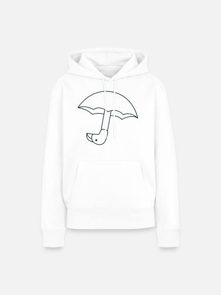 SÜSSER Vogelschirm - Frauen Premium Bio Hoodie - Weiß