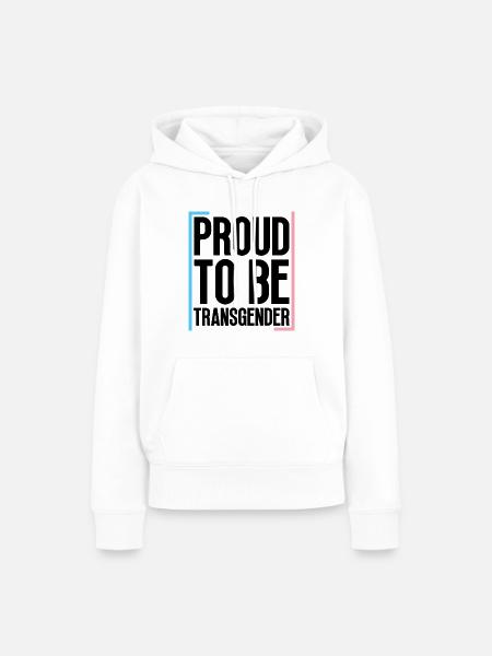 Trans Transgender Transsexuell Pride - Dame Premium hoodie, økologisk bomuld - hvid