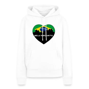 Belo Horizonte Brasilien Flagge Skyline Reise Souvenir - Frauen Premium Bio Hoodie - Weiß - Vorne - Julia (174cm)