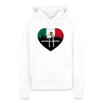 Guadalajara Mexiko Flagge Skyline Reise Souvenir - Frauen Premium Bio Hoodie - Weiß - Vorne - Julia (174cm)