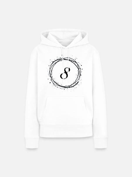 8 - Frauen Premium Bio Hoodie - Weiß