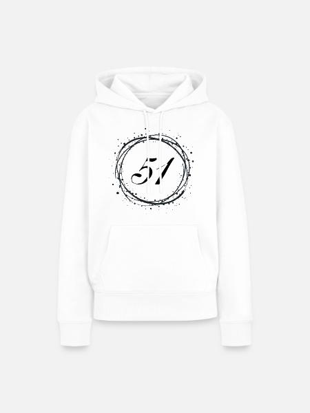 51 - Frauen Premium Bio Hoodie - Weiß