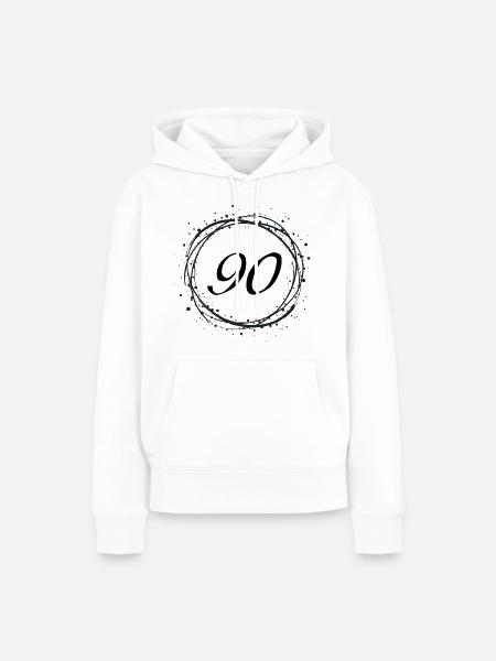 90 - Frauen Premium Bio Hoodie - Weiß