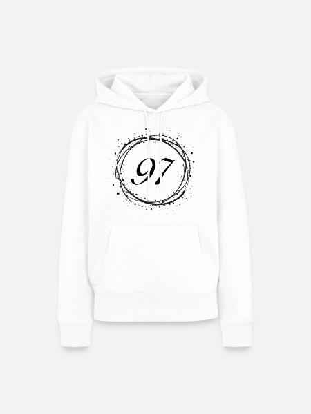 97 - Frauen Premium Bio Hoodie - Weiß