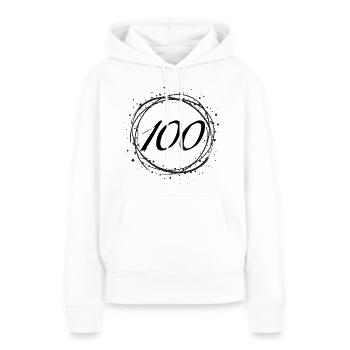 100 - Women’s Premium Organic Hoodie - white - Front - Julia (174cm)