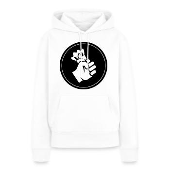 Spieß grill Icon - Frauen Premium Bio Hoodie - Weiß - Vorne - Julia (174cm)