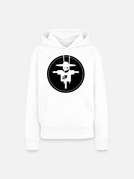 Vogelscheuche - Frauen Premium Bio Hoodie - Weiß