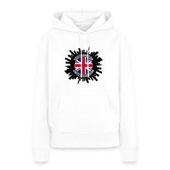 Southampton Skyline UK Flagge Reise Souvenir - Frauen Premium Bio Hoodie - Weiß - Vorne - Julia (174cm)