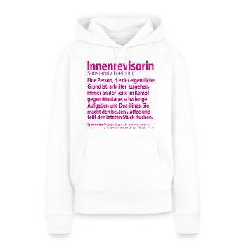 Innenrevisorin Inenrevision Abschied Dankeschön - Frauen Premium Bio Hoodie - Weiß - Vorne - Julia (174cm)