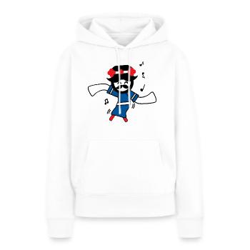 Les Coréens dansent des danses traditionnelles - Sweat à capuche Premium bio Femme - blanc - Devant - Julia (174cm)