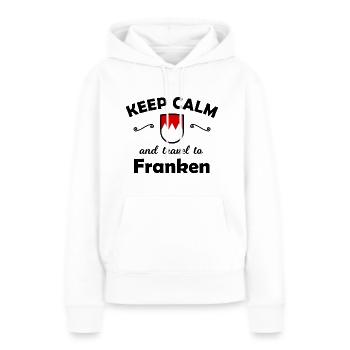 Voyage en Franconie - Sweat à capuche Premium bio Femme - blanc - Devant - Julia (174cm)