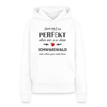 Heimat Schwarzwald - Frauen Premium Bio Hoodie - Weiß - Vorne - Julia (174cm)