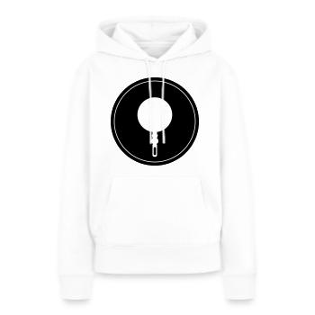 Pfanne Küche Chef - Frauen Premium Bio Hoodie - Weiß - Vorne - Julia (174cm)