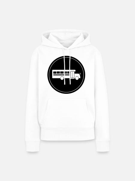 Schule Schulbus - Frauen Premium Bio Hoodie - Weiß