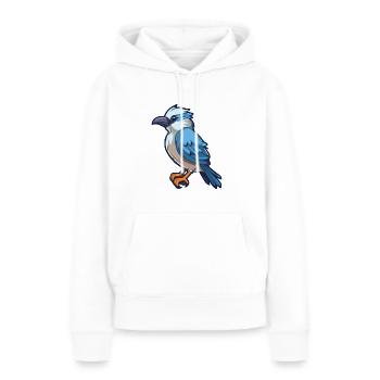 Jay Cartoon Kawaii Aquarelle Illustration - Sweat à capuche Premium bio Femme - blanc - Devant - Julia (174cm)